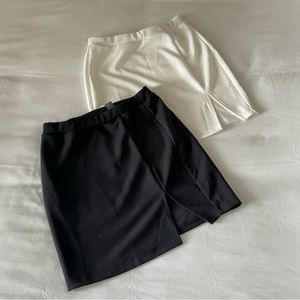 Skirts set white/black